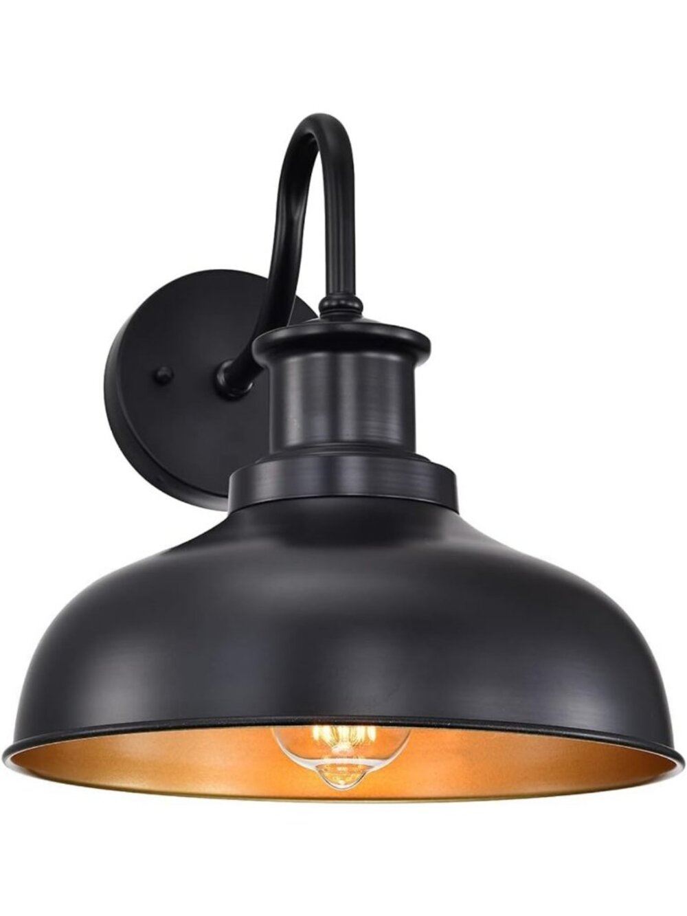 Rustic Outdoor Wall Sconce - Vintage Industrial Barn Light for Porch, Entryway